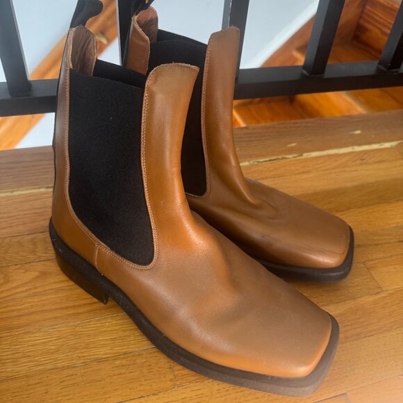 GANNI Leather Chelsea Boots - Picture 4 of 5
